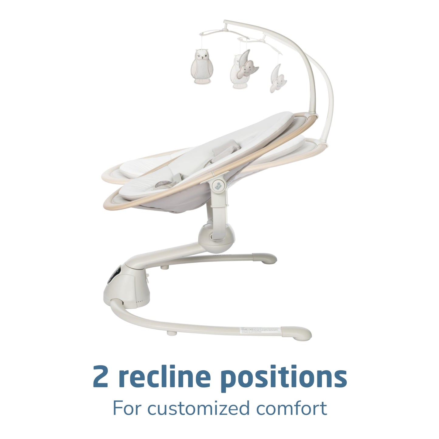 Maxi-Cosi Cassia Smart Baby Swing | 360° Rotation, 5 Speeds – Classic Oat