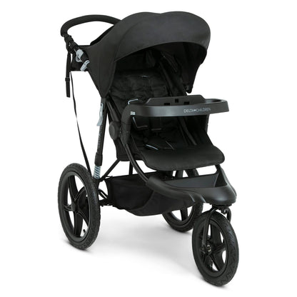Delta Children Apollo Jogging Stroller – Car Seat Compatible, Black