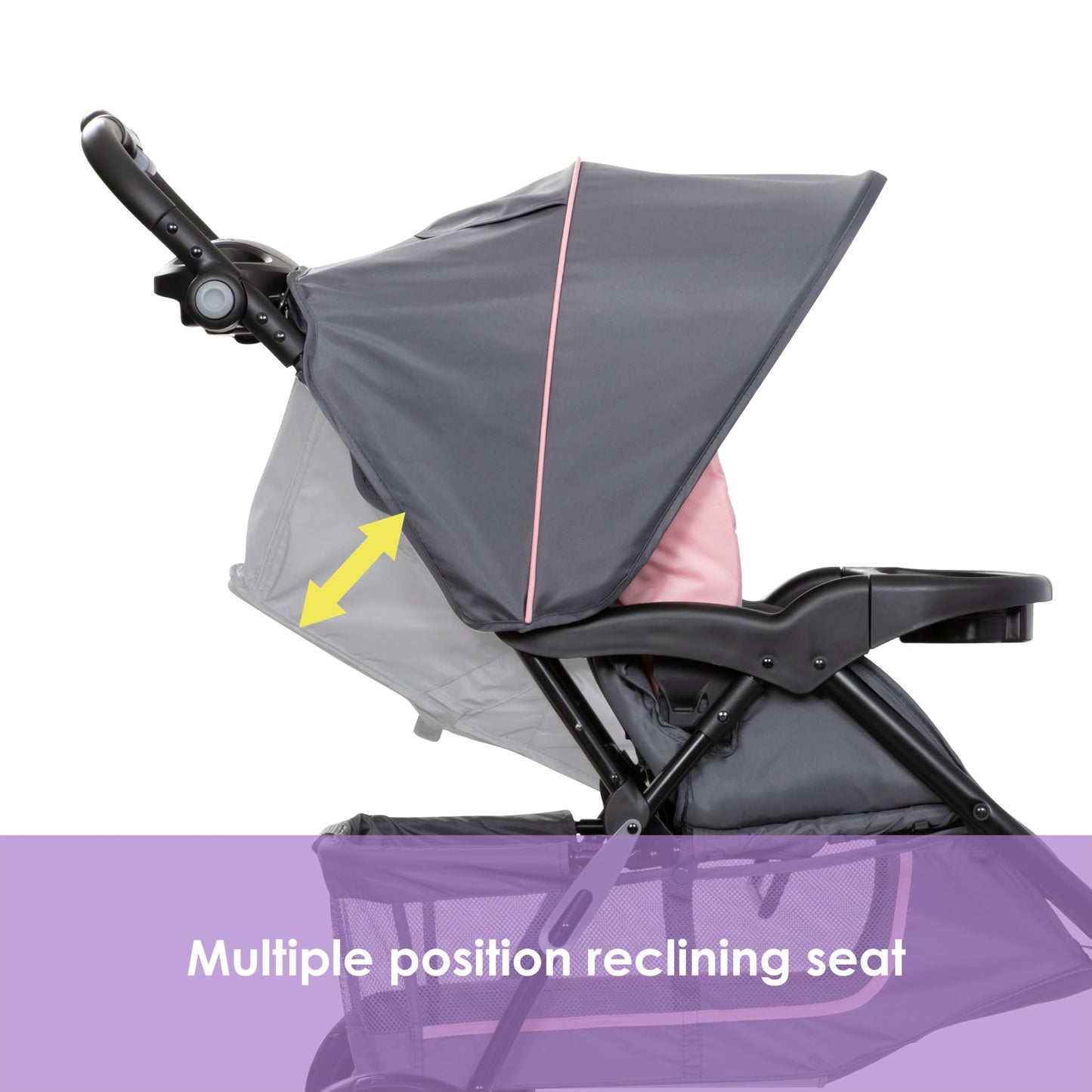 Baby Trend EZ Ride Travel System with EZ-Lift Car Seat – Dash Pink