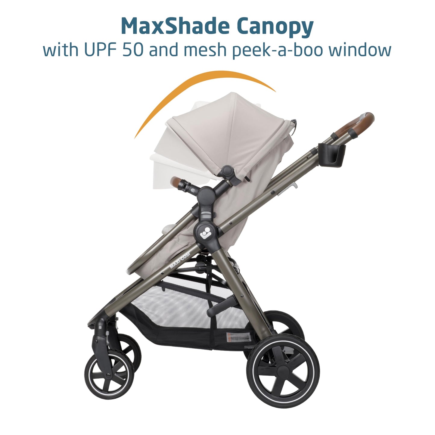 Maxi-Cosi Zelia 2 Luxe 5-in-1 Modular Travel System, New Hope Tan