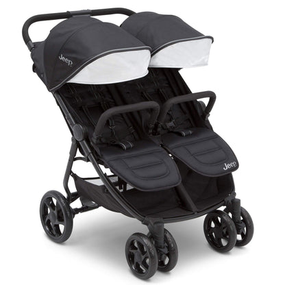 Jeep Destination Ultralight Side-by-Side Double Stroller – Midnight