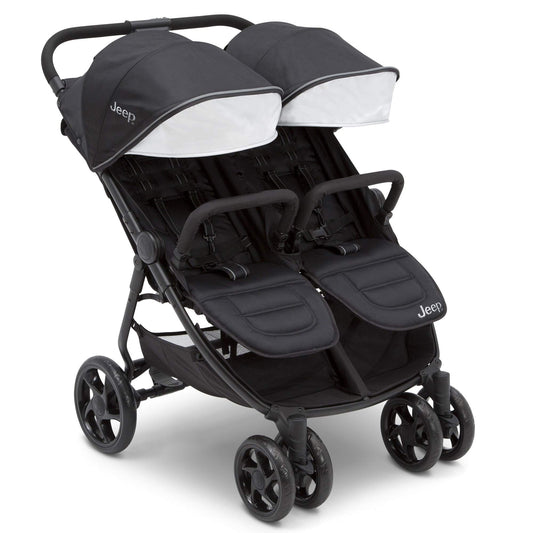 Jeep Destination Ultralight Side-by-Side Double Stroller – Midnight