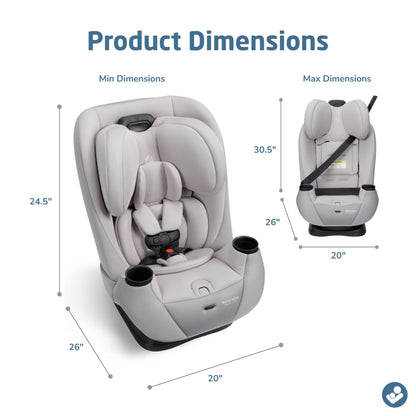 Maxi-Cosi Pria All-in-One Convertible Car Seat, 5–100 lbs, SeaDrift