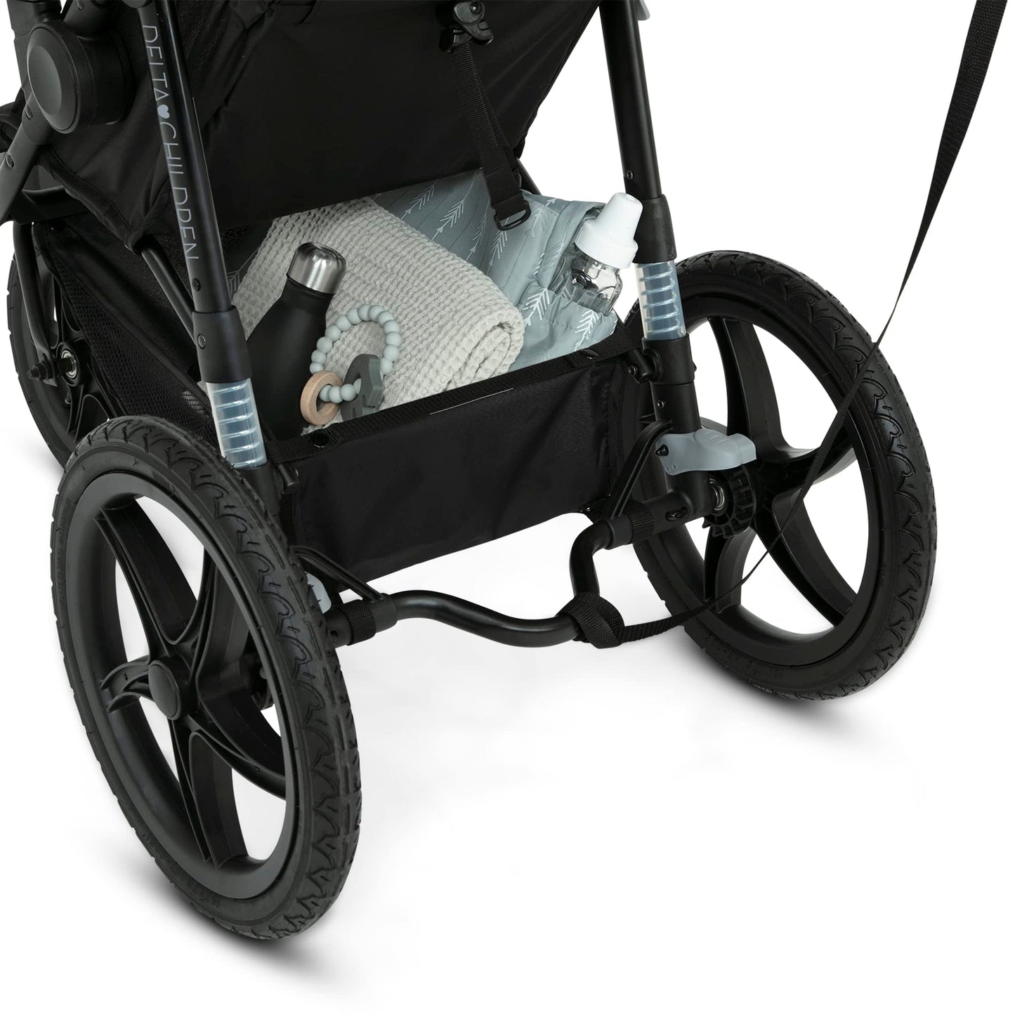 Delta Children Apollo Jogging Stroller – Car Seat Compatible, Black