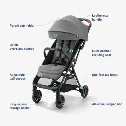 Graco Ready2Jet Compact Travel Stroller with Auto Fold – Kingston