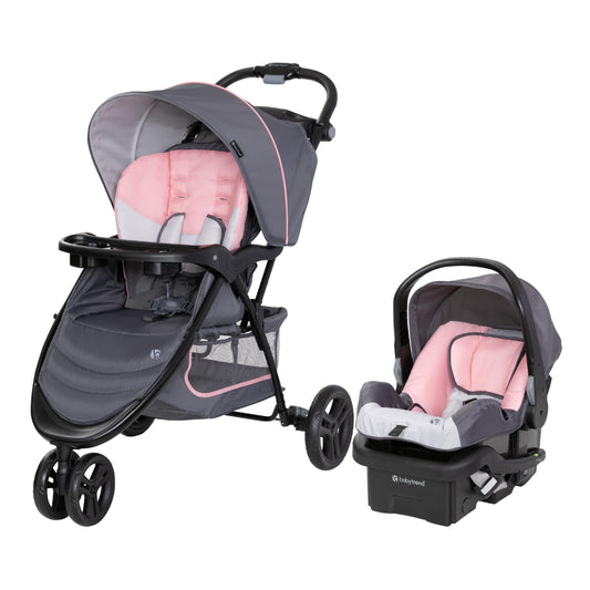 Baby Trend EZ Ride Travel System with EZ-Lift Car Seat – Dash Pink