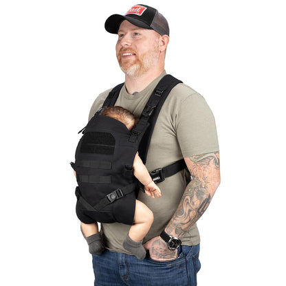Tactical Baby Gear MOLLE Baby Carrier for Dads, Black
