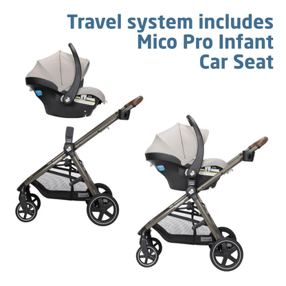 Maxi-Cosi Zelia 2 Luxe 5-in-1 Modular Travel System, New Hope Tan