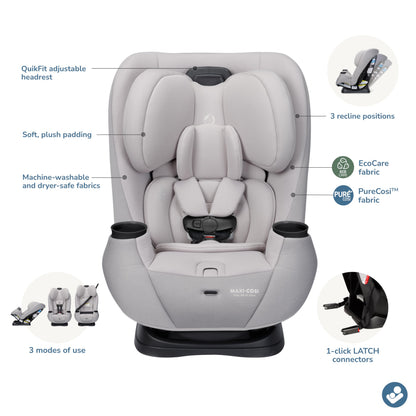 Maxi-Cosi Pria All-in-One Convertible Car Seat, 5–100 lbs, SeaDrift