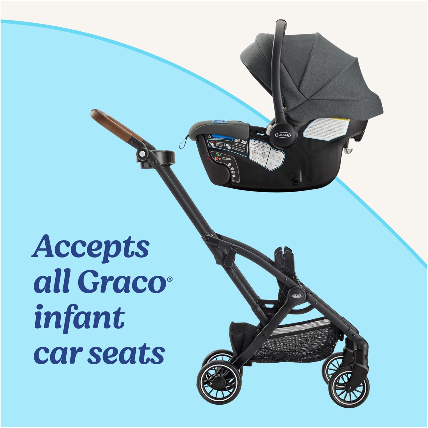 Graco GoMax Lightweight Stroller Frame | Fits All Graco Car Seats