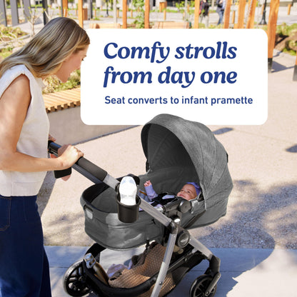 Graco Modes Pramette Travel System with SnugRide Car Seat – Ellington