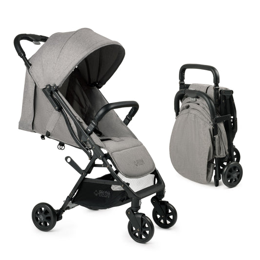 KOOLABABY Lightweight Compact Travel Stroller with Canopy – Grey