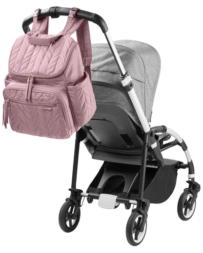 Skip Hop Forma Diaper Bag Backpack with Changing Pad, Mauve Mist