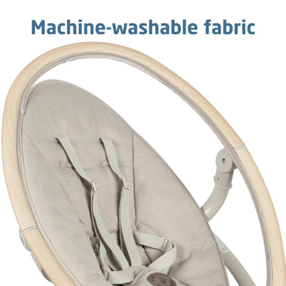 Maxi-Cosi Cassia Smart Baby Swing | 360° Rotation, 5 Speeds – Classic Oat