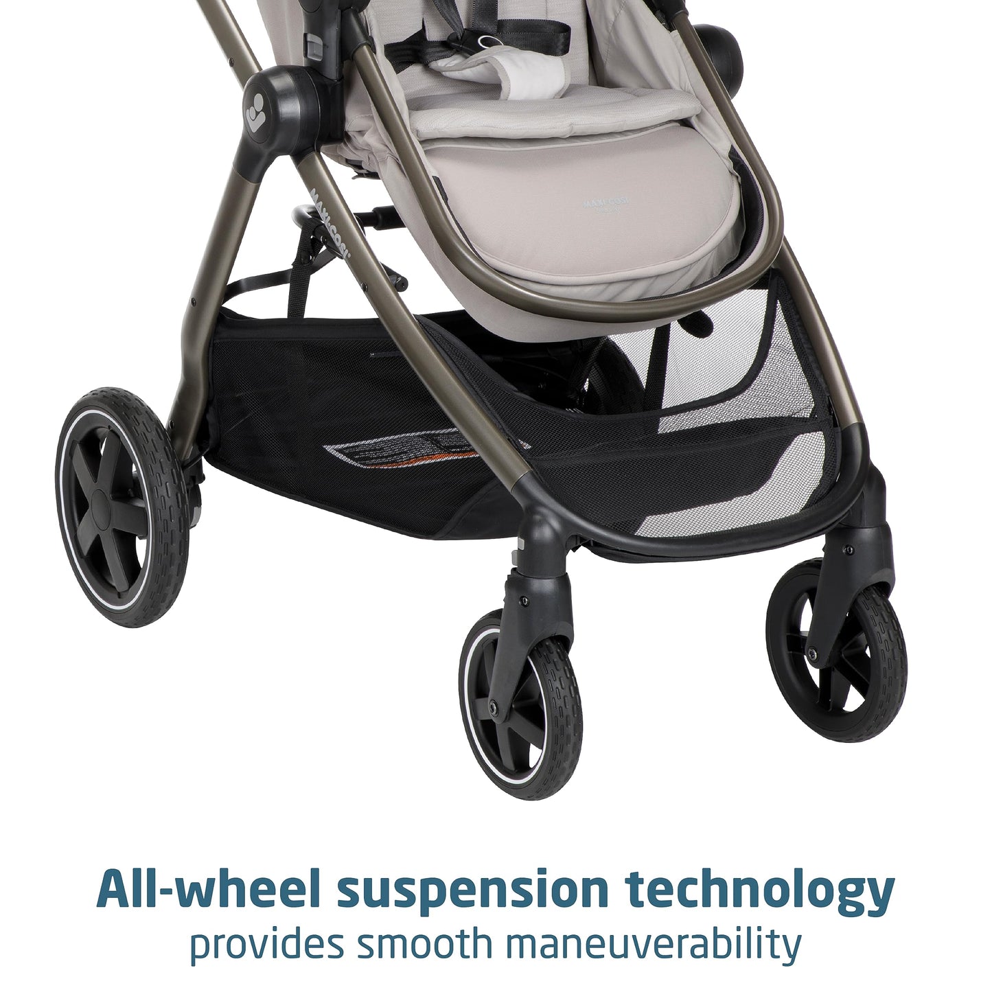 Maxi-Cosi Zelia 2 Luxe 5-in-1 Modular Travel System, New Hope Tan