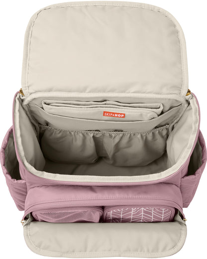Skip Hop Forma Diaper Bag Backpack with Changing Pad, Mauve Mist