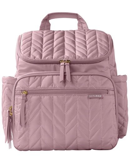 Skip Hop Forma Diaper Bag Backpack with Changing Pad, Mauve Mist