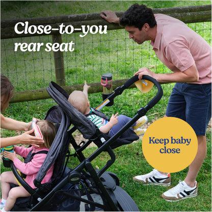 Graco Ready2Grow 2.0 Double Stroller for Twins & Siblings – Rafa