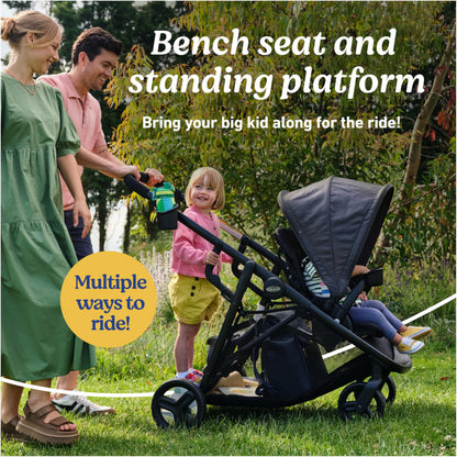 Graco Ready2Grow 2.0 Double Stroller for Twins & Siblings – Rafa